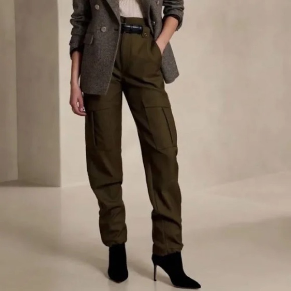 Banana Republic Lido Wool Cargo Pants